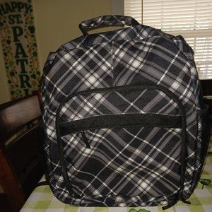 Thirty one book bag with laptop compartment.
